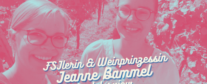 Annika Schäfer und Jeanne Bammel im Weinberg
