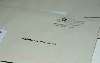 Brief mit Wahlunterlagen