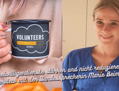 #88 Freiwilligendienste stärken und nicht reduzieren – Interview mit der Bundessprecherin Marie Beimen